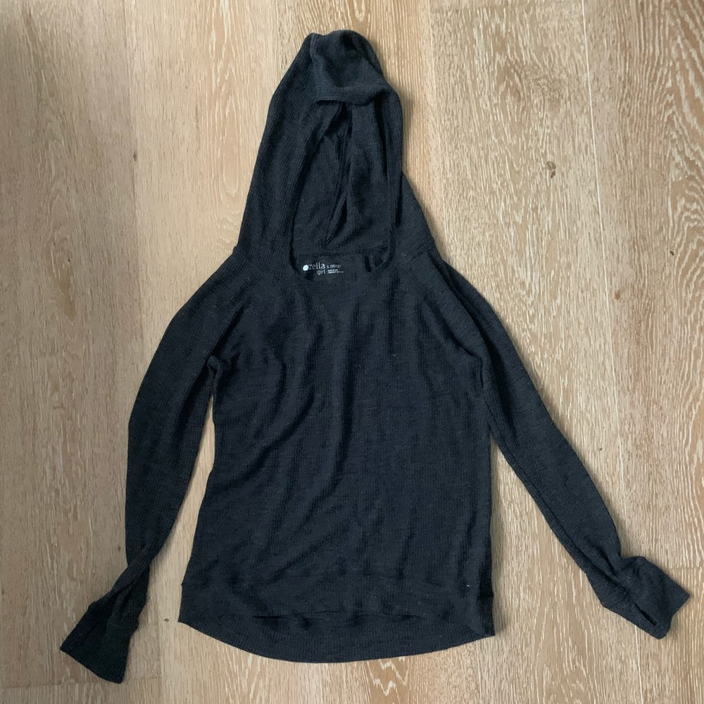 Soft lightweight dark grey long sleeve/ sweatshirt